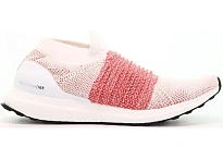 Фото № 1 с приближением к товару «‎adidas Ultra Boost Laceless White Scarlet»