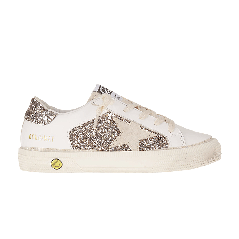 Фото № 1 с приближением к товару «‎Golden Goose May Kids Glitter - Optic White Cinder»
