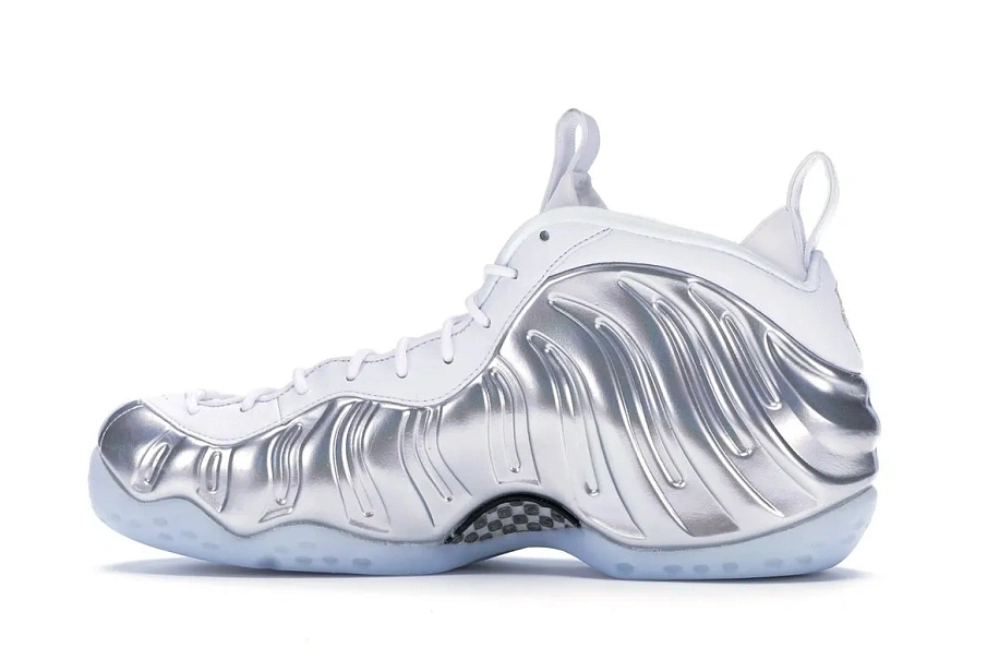 Фото № 6 с приближением к товару «‎Nike Air Foamposite One Chrome White »