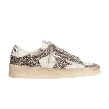 Golden Goose Women's Stardan White Silver Glitter - 1