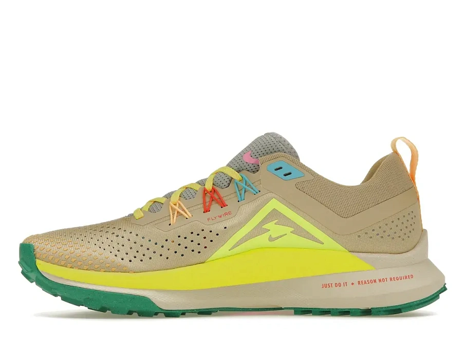 Фото № 3 с приближением к товару «‎Nike React Pegasus Trail 4 Team Gold Baltic Blue Stadium Green Volt»