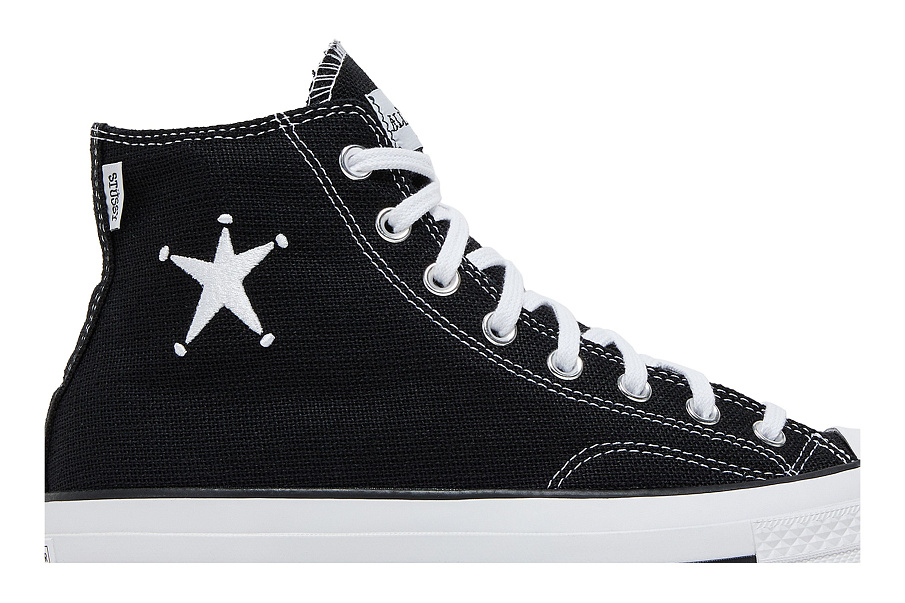 Фото № 3 с приближением к товару «‎Stussy x Converse Chuck 70 High Black»