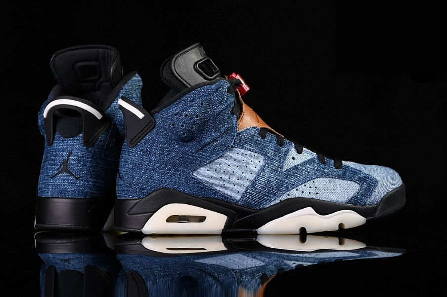 Фото № 4 с приближением к товару «‎Nike Air Jordan 6 Retro Washed Denim »