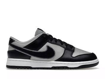 Nike Dunk Low Chenille Swoosh Black Grey - 1