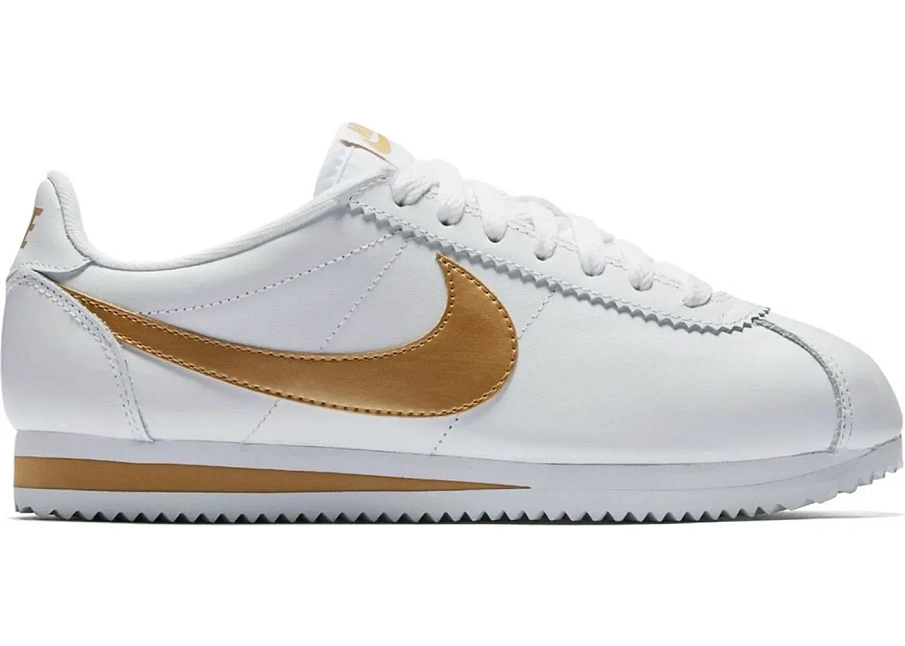 Фото № 1 с приближением к товару «‎Nike Classic Cortez White Metallic Gold »