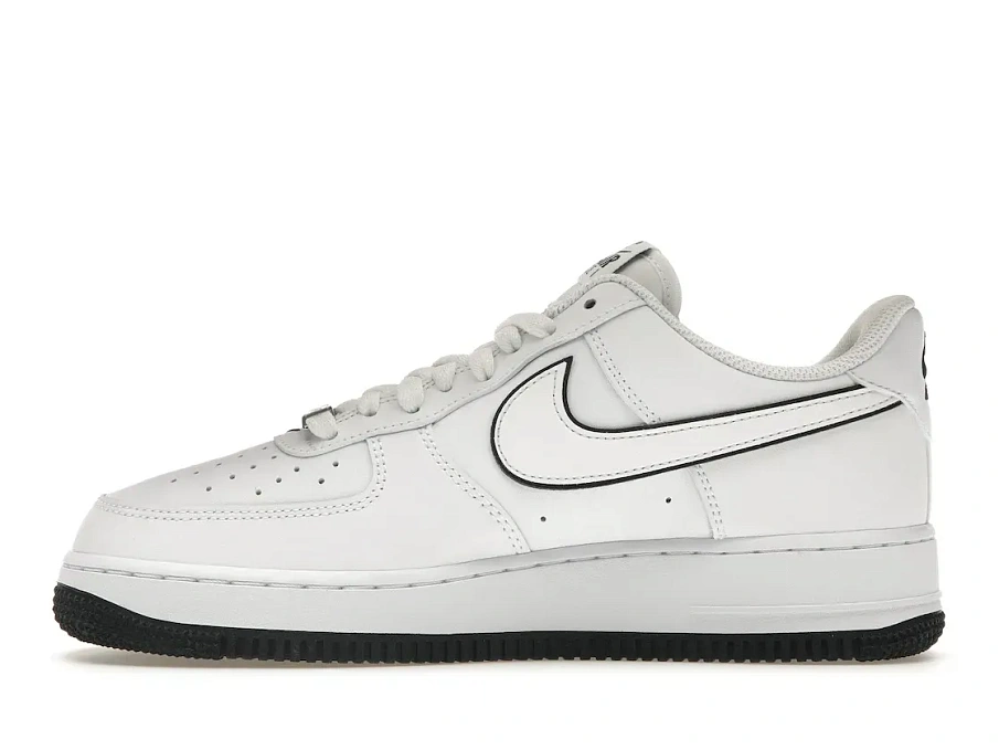 Фото № 3 с приближением к товару «‎Nike Air Force 1 '07 Low White Black Outline Swoosh»