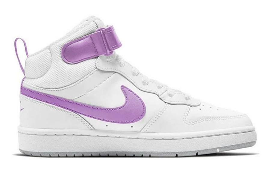 Фото № 2 с приближением к товару «‎Nike Court Borough Mid 2 (GS) WhitePurple»