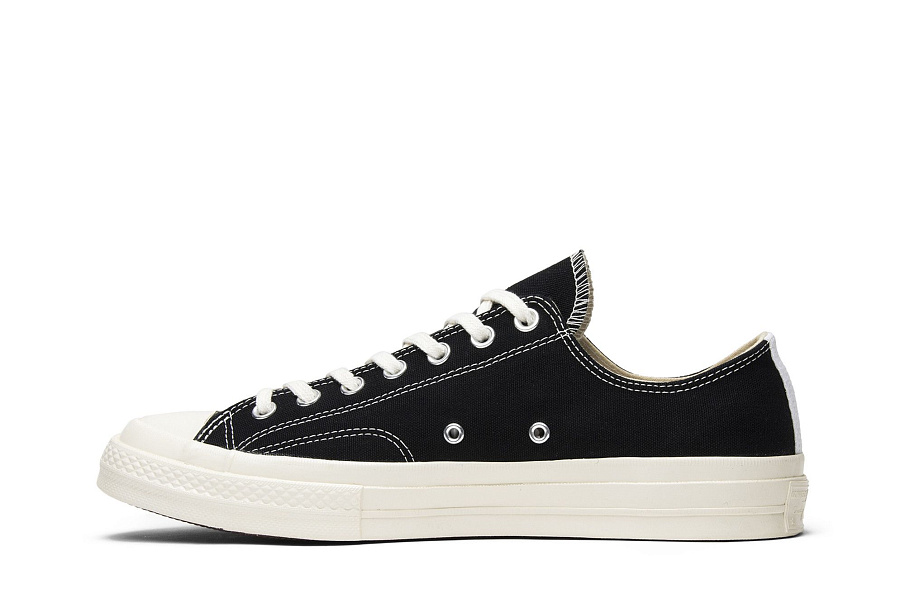 Фото № 4 с приближением к товару «‎Comme des Garçons Play x Converse Chuck 70 Low Black»