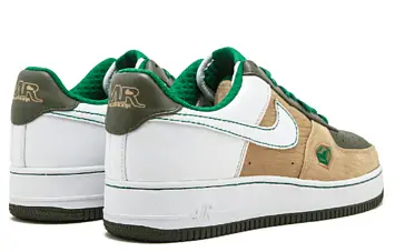Nike Air Force 1 Premium 07 WhiteGoldenGreen - 4