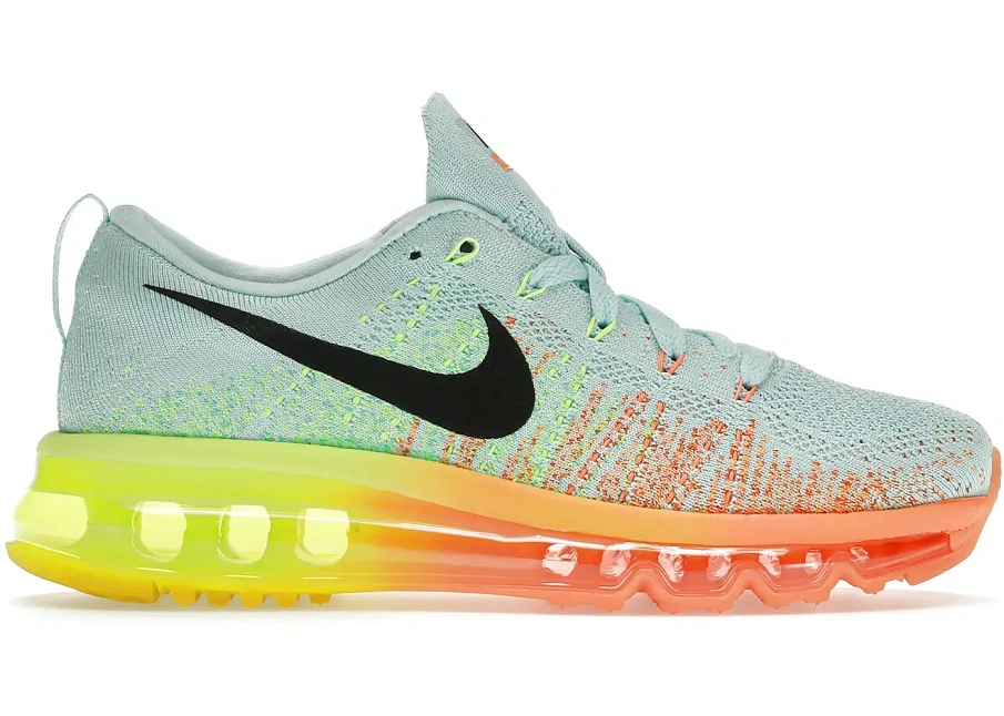 Фото № 1 с приближением к товару «‎Nike Flyknit Air Max Glacier Ice Atomic Orange »