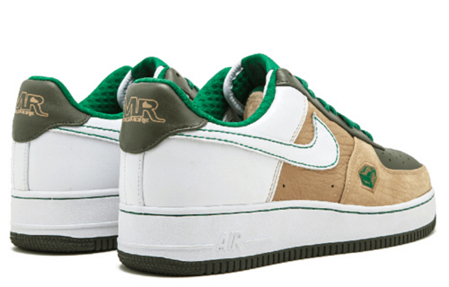 Фото № 3 с приближением к товару «‎Nike Air Force 1 Premium 07 WhiteGoldenGreen»