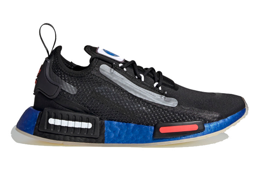 Фото № 2 с приближением к товару «‎adidas originals NMDR1 Spectoo J BlackBlue»