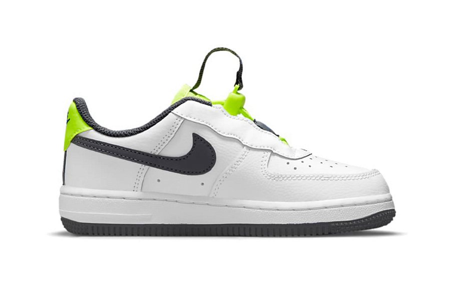 Фото № 2 с приближением к товару «‎Nike Force 1 Toggle PS 'White Volt'»
