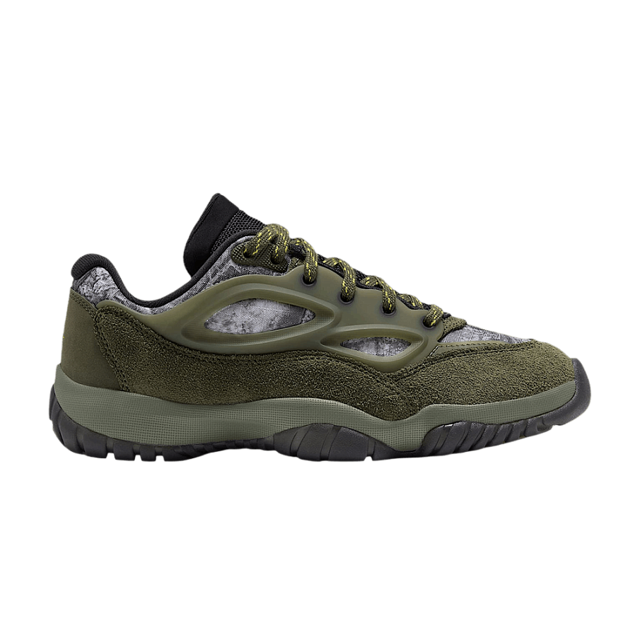 Фото № 1 с приближением к товару «‎Air Jordan Jordan Dmsn 95 Realtree GS Cargo Khaki Medium Olive White Bright Citron»