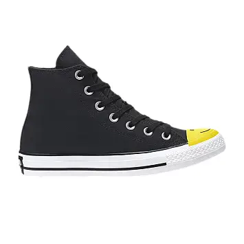 Converse Chuck Taylor All Star High Smiley Face - Black - 1