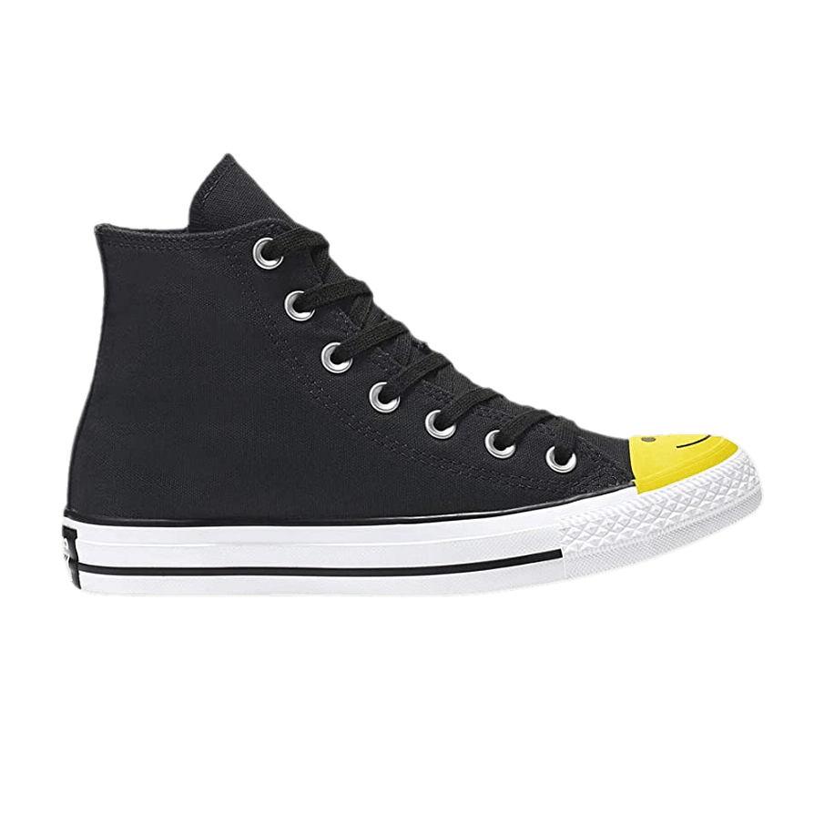 Фото № 1 с приближением к товару «‎Converse Chuck Taylor All Star High Smiley Face - Black»