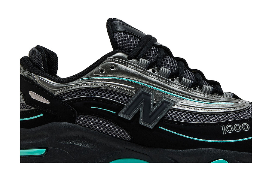 Фото № 3 с приближением к товару «‎New Balance 1000 Black Teal JD Exclusive»