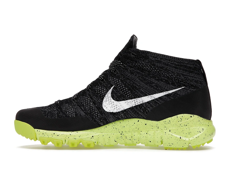 Фото № 5 с приближением к товару «‎Nike Flyknit Trainer Chukka Fsb Black White Volt»