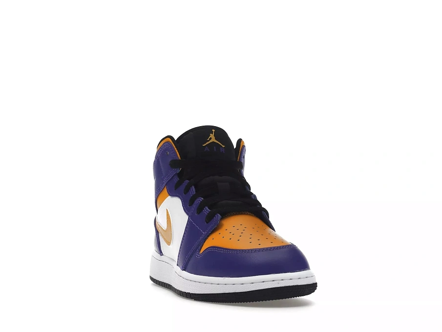 Фото № 2 с приближением к товару «‎Jordan 1 Mid Lakers (2022) »