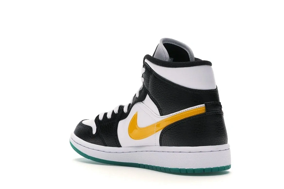 Фото № 6 с приближением к товару «‎Jordan 1 Mid Alternate Swooshes Red Yellow »