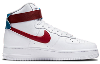 Фото № 2 с приближением к товару «‎Nike Air Force 1 High Skate Shoes WhiteRedGreen»