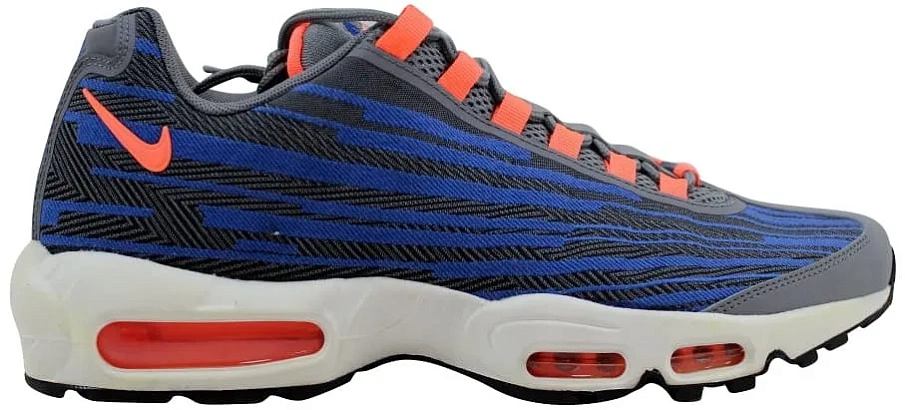Фото № 1 с приближением к товару «‎Nike Air Max 95 JCRD Cool Grey/Bright Mango-Black-Game Royal»