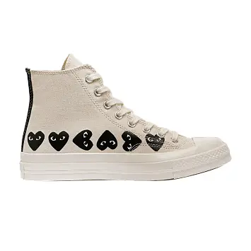Comme des Garçons PLAY x Converse Chuck 70 High Multi Heart - Beige - 1