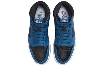 Nike Air Jordan 1 High OG Vintage basketball shoes Dark Marina Blue - 5