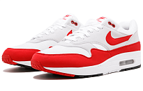 Фото № 3 с приближением к товару «‎ Nike Air Max 1 Running shoes WhiteUniversity RedNeutral GreyBlack»