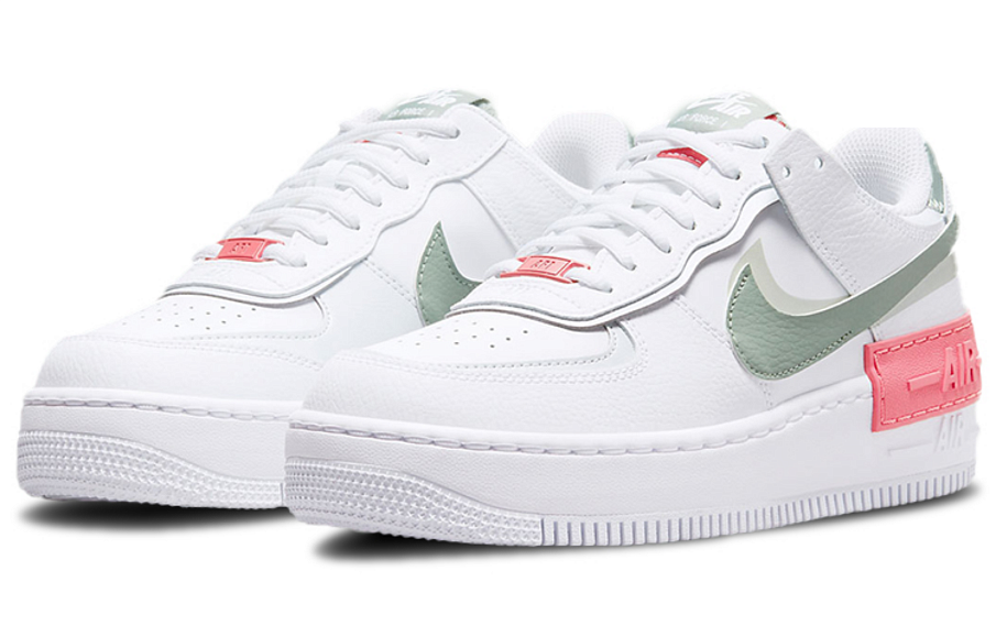 Фото № 3 с приближением к товару «‎Nike Air Force 1 Shadow WhiteGreenPink»