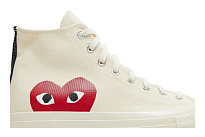 Фото № 3 с приближением к товару «‎Comme des Garçons Play x Converse Chuck 70 High Milk»