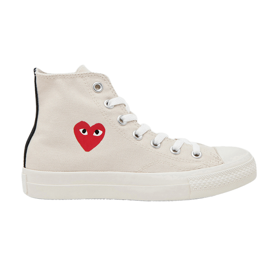 Фото № 1 с приближением к товару «‎Converse Comme des Garçons x Chuck Taylor All Star Hi Milk»