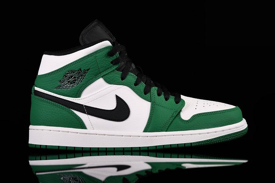 Фото № 1 с приближением к товару «‎Jordan 1 Mid Pine Green»