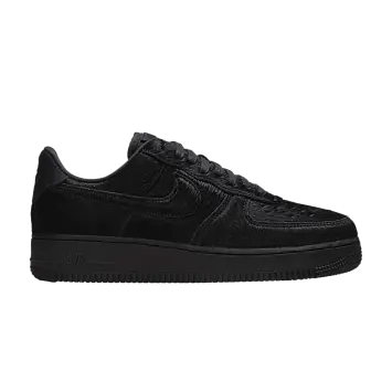 Nike Women's Air Force 1 Low Black Pony Hair