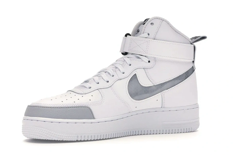 Фото № 3 с приближением к товару «‎Nike Air Force 1 High Under Construction White»