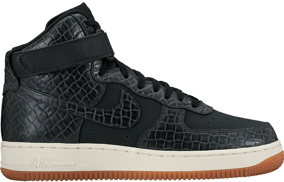 Фото № 1 с приближением к товару «‎Nike Air Force 1 High Croc Black Gum »