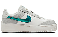 Фото № 2 с приближением к товару «‎Nike Air Force 1 Low Shadow Sneakers WhiteGreen»