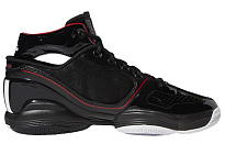 Фото № 2 с приближением к товару «‎ adidas adiZero Rose 1 Vintage basketball shoes BlackWhiteScarlet»