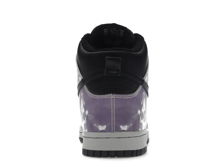 Фото № 4 с приближением к товару «‎Nike Dunk High Splatter Black White Purple »