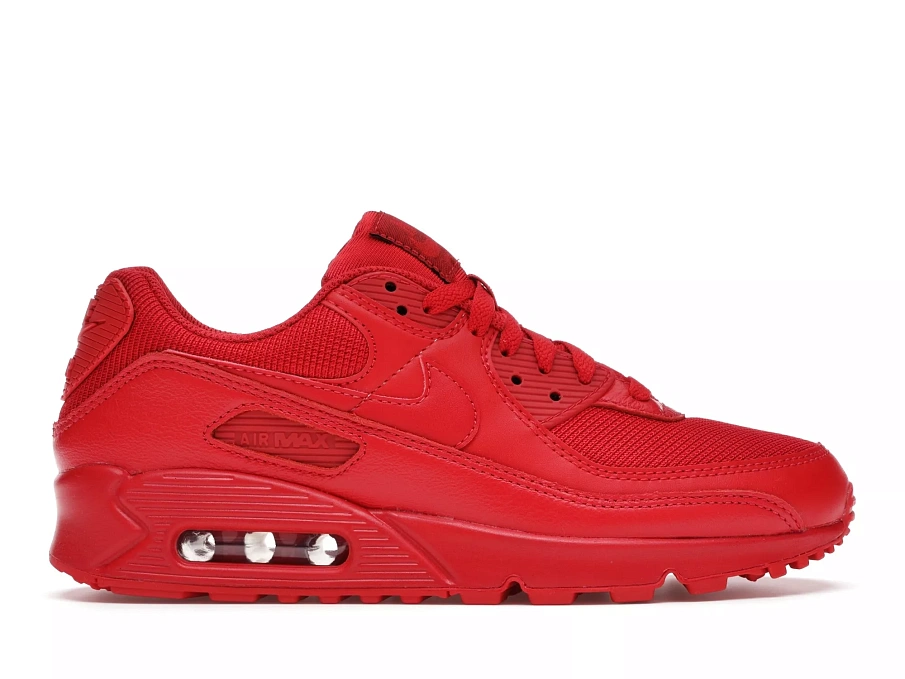 Фото № 1 с приближением к товару «‎Nike Air Max 90 Triple Red (2020)»