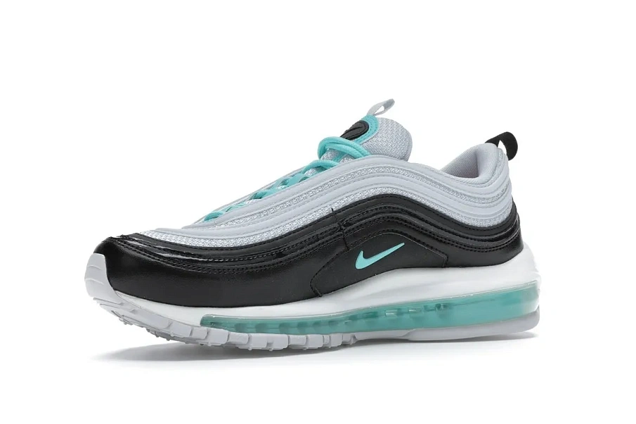 Фото № 2 с приближением к товару «‎Nike Air Max 97 Platinum Black Aurora Green »