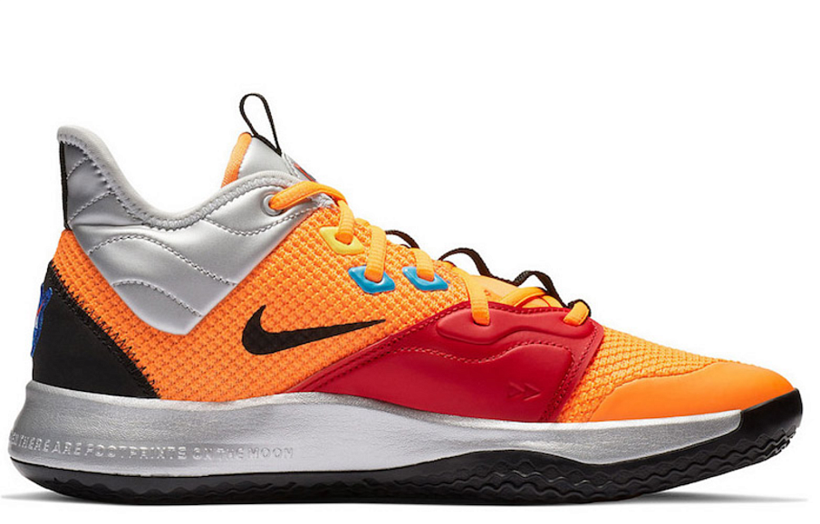 Фото № 2 с приближением к товару «‎Nike PG 3 Nasa Basketball shoes greyorange»