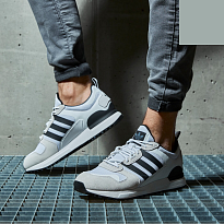 Фото № 3 с приближением к товару «‎ adidas originals ZX 700 Sports Casual Shoes WhiteGrey»