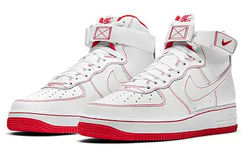 Nike Air Force 1 High '07 WhiteRed - 3