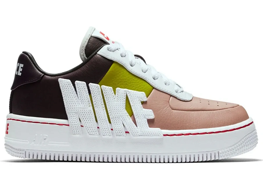 Фото № 1 с приближением к товару «‎Nike Air Force 1 Upstep Force Is Female Port Wine Bright Cactus »