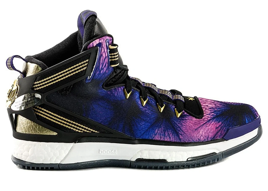 Фото № 1 с приближением к товару «‎adidas D Rose 6 Boost Purple Gold»