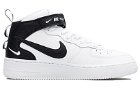 Фото № 2 с приближением к товару «‎Nike Air Force 1 Mid LV8 White Black»