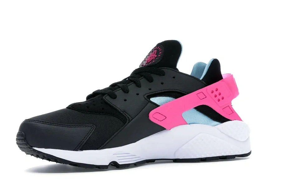 Фото № 4 с приближением к товару «‎Nike Air Huarache Run Black Laser Fuchsia Blue Gale»