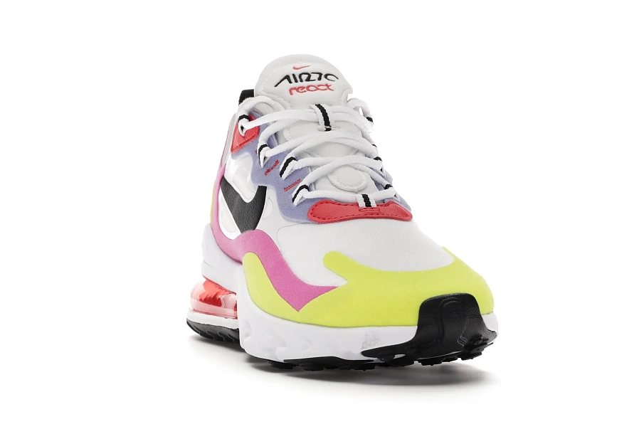 Фото № 2 с приближением к товару «‎Nike Air Max 270 React White Pink Yellow »