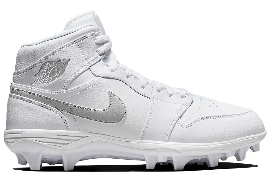 Фото № 1 с приближением к товару «‎Jordan 1 Mid TD Cleat White Grey Fog»